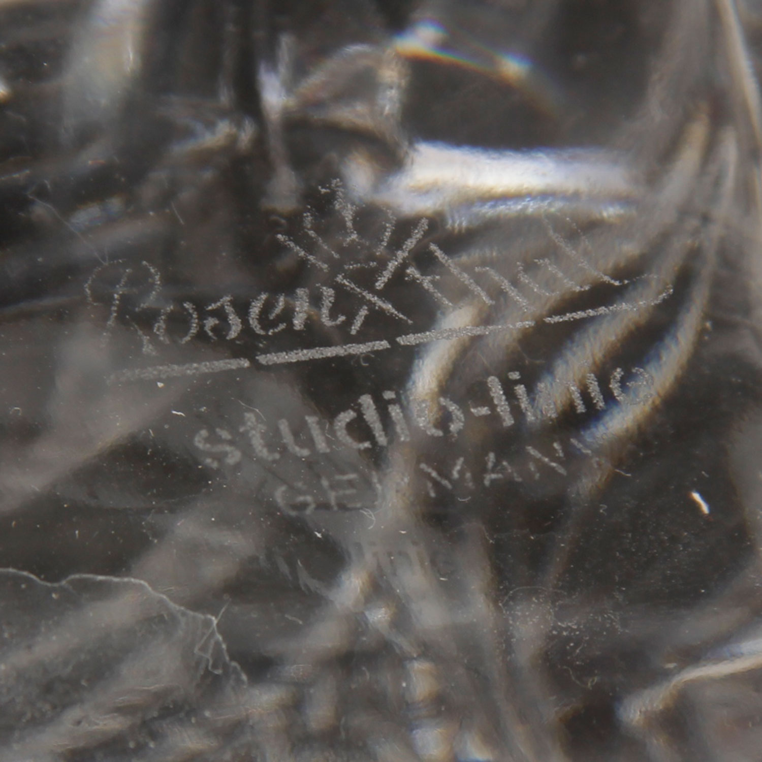 Rosenthal Studio Linie Art Glass Crinkled Bag Vase