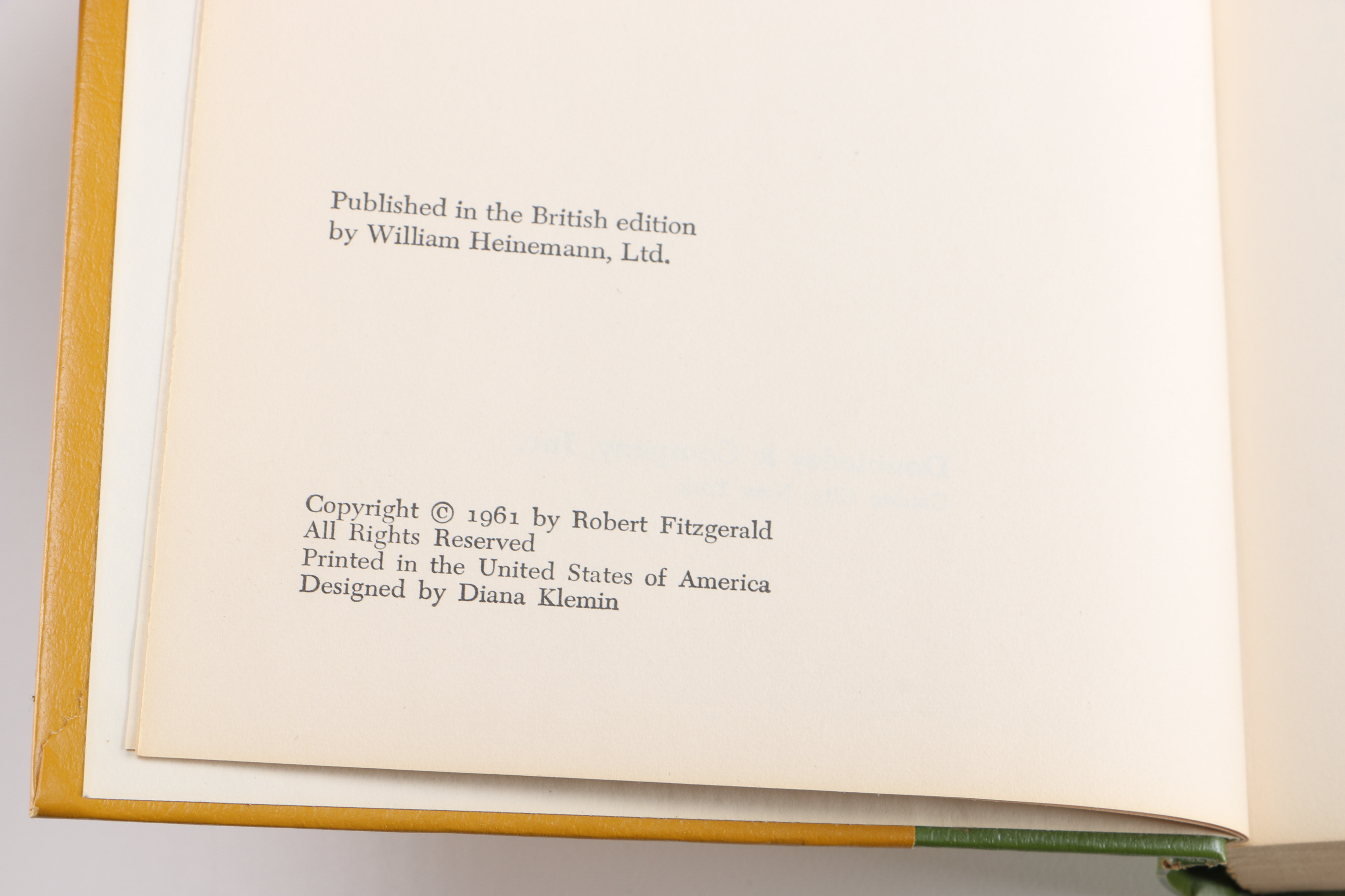 Homer's "The Iliad" and "The Odyssey" Hardback Books