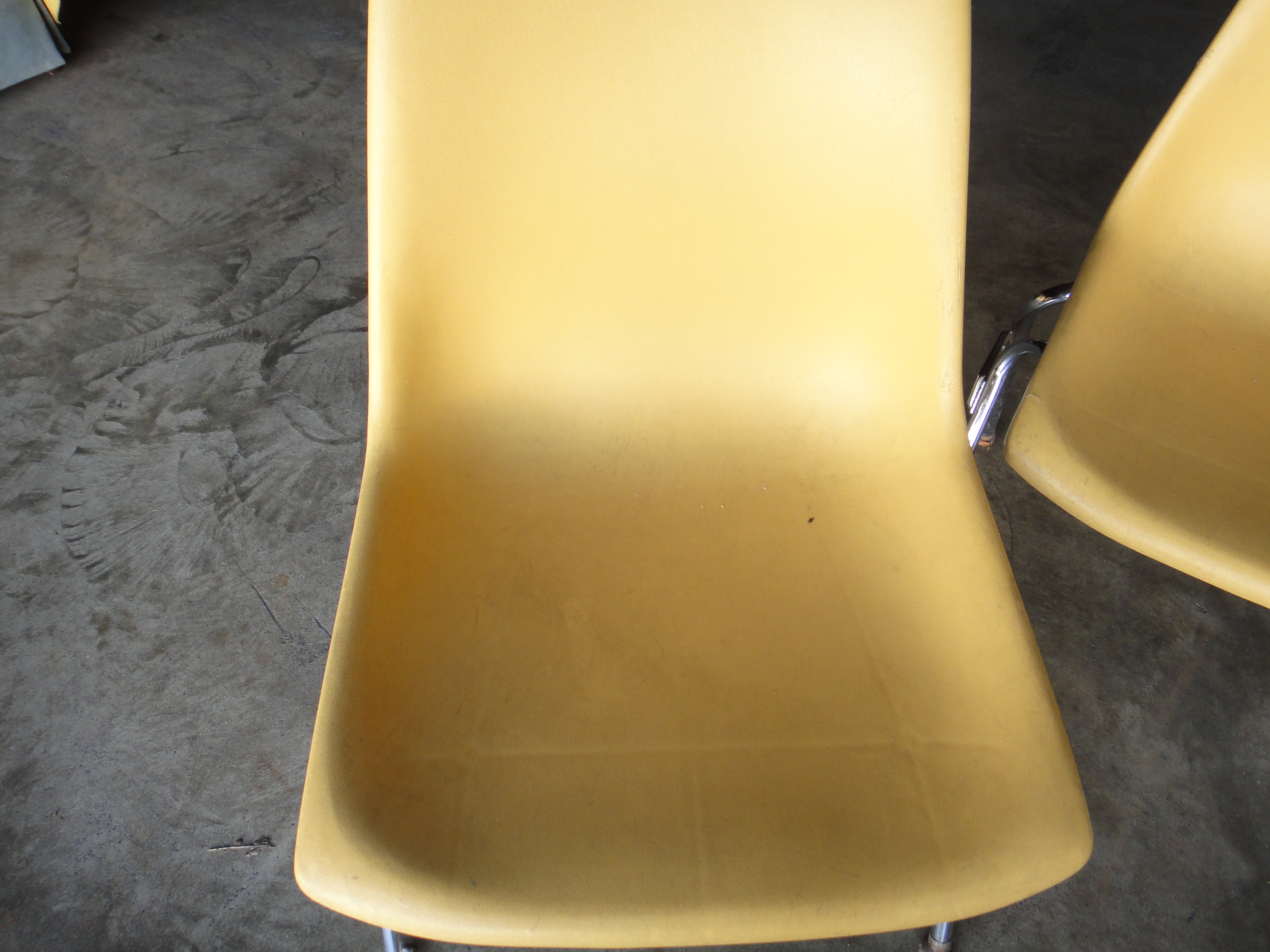 Four Vintage Krueger Fiberglass Chairs