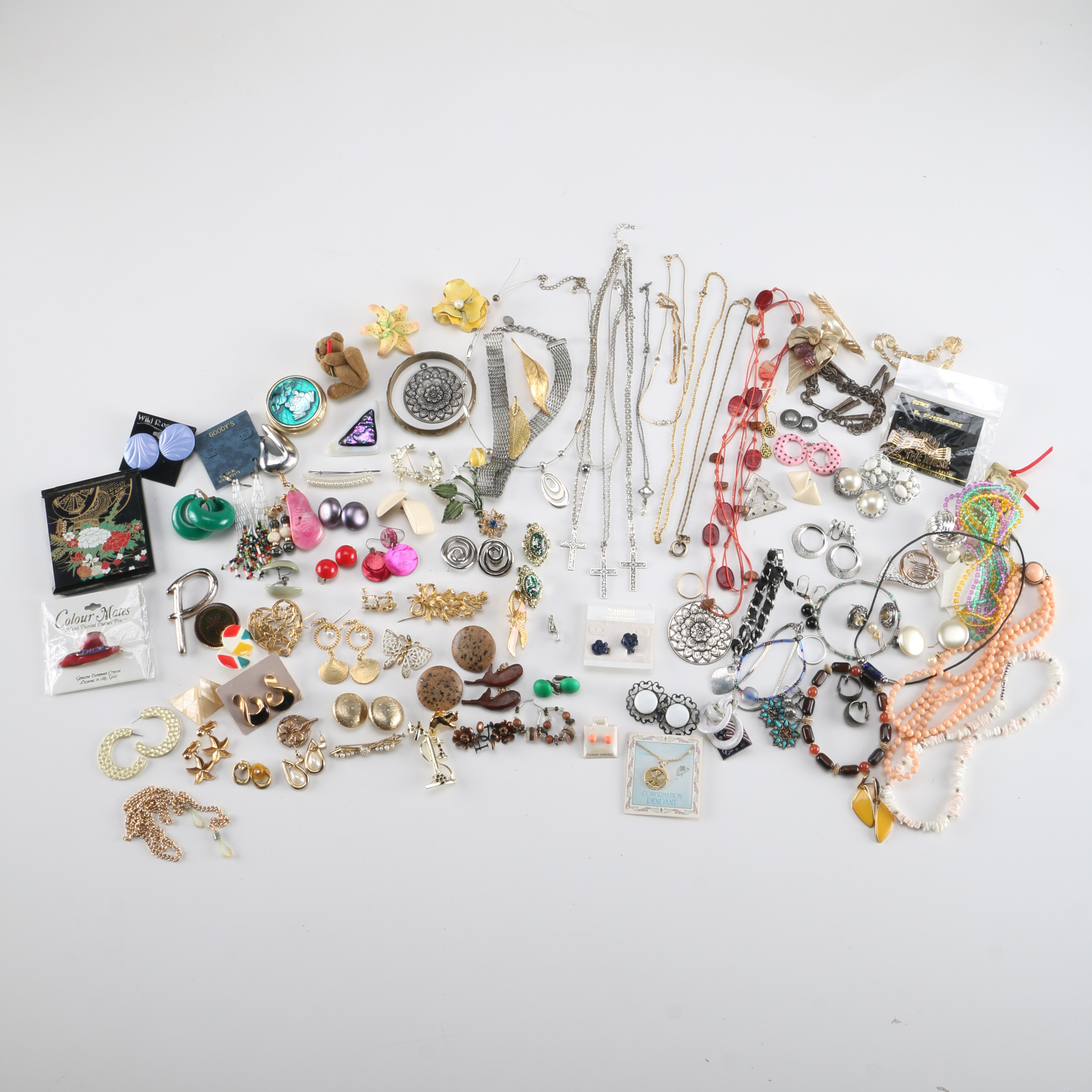 Jewelry Box with Assortment of Costume Jewelry