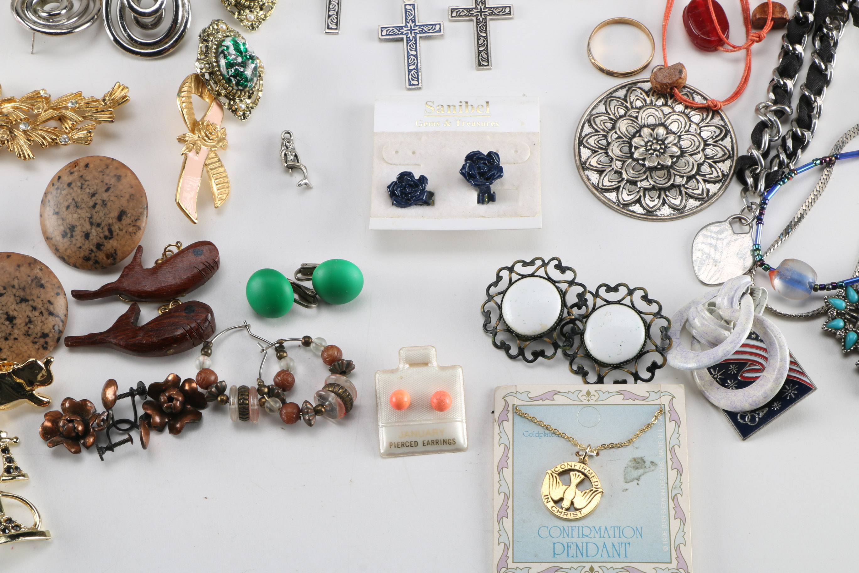 Jewelry Box with Assortment of Costume Jewelry