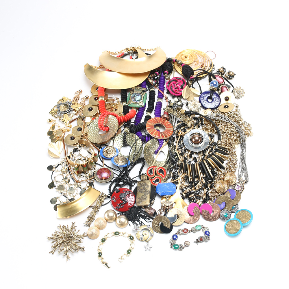 Collection of Costume Jewelry Statement Pieces