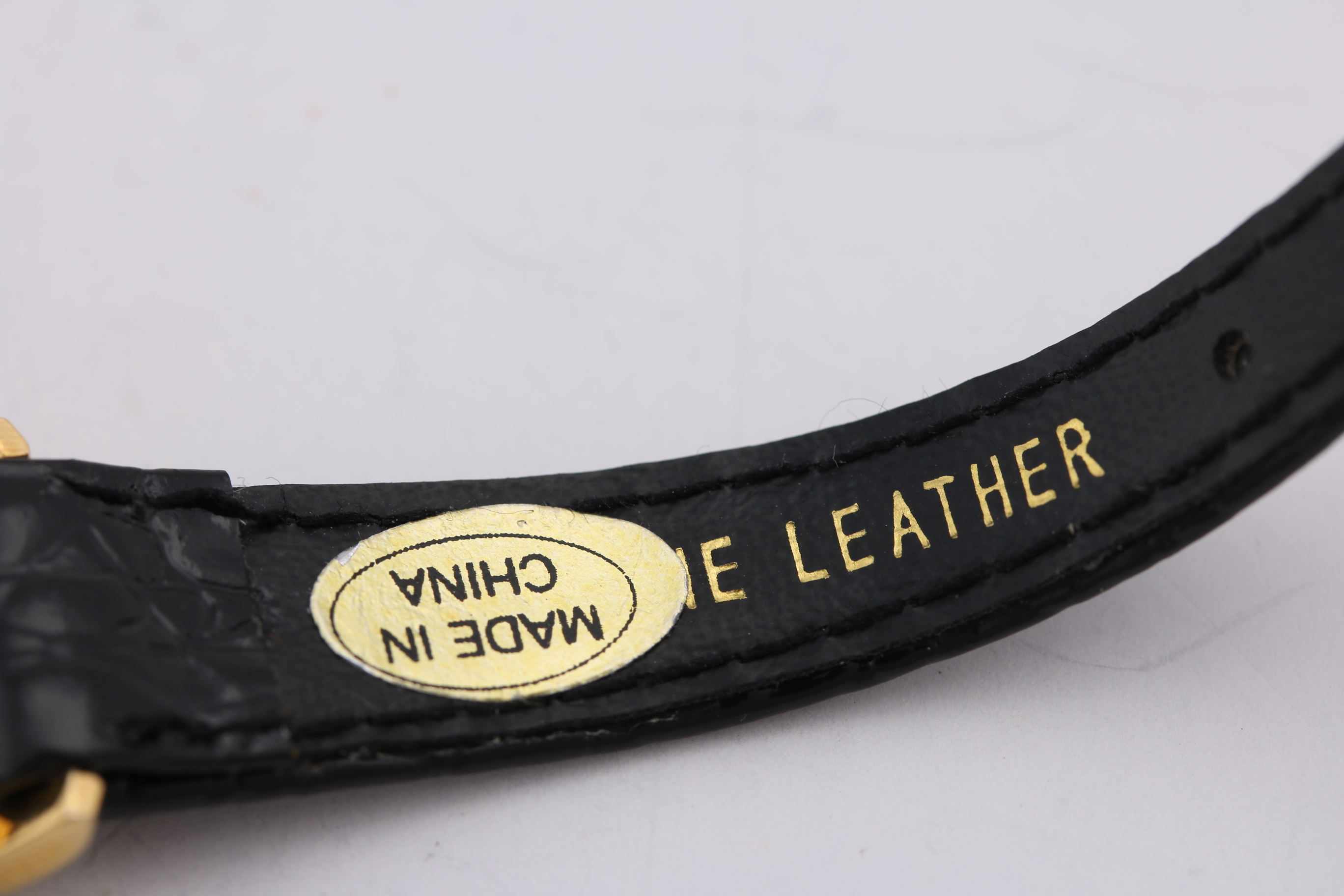 Manhattan Black and Gold Tone Diamond Watch