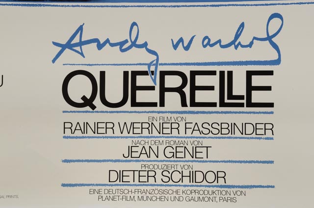 Andy Warhol "Querelle" (Blue) Movie Poster