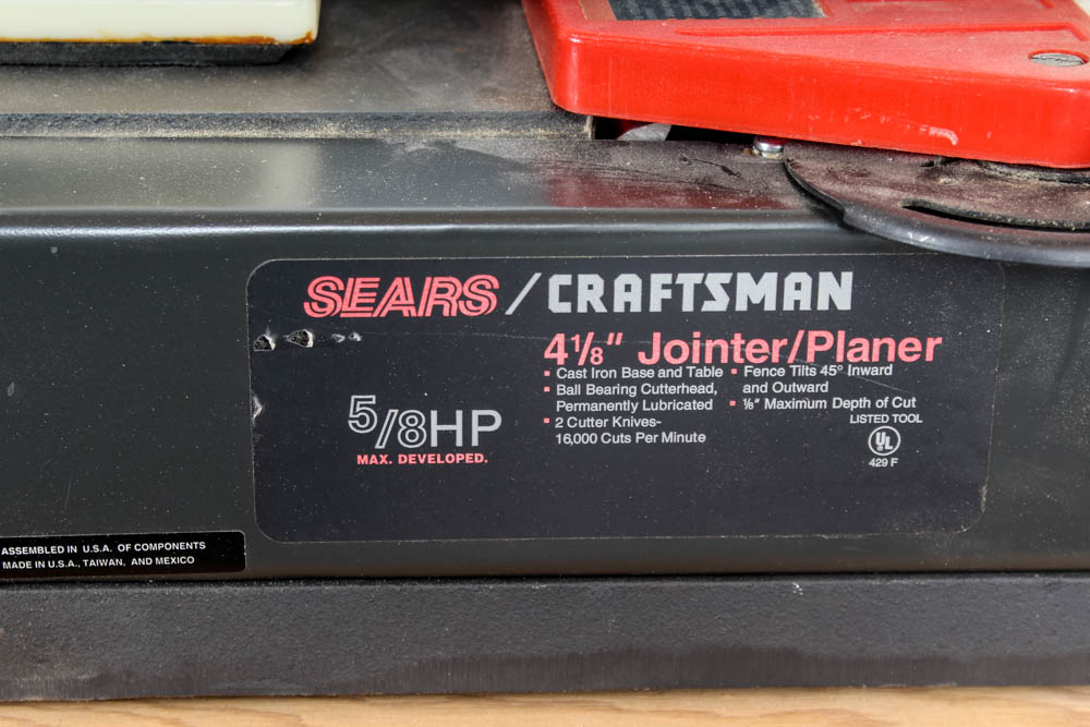Craftsman 4 1/8" Jointer/Planer