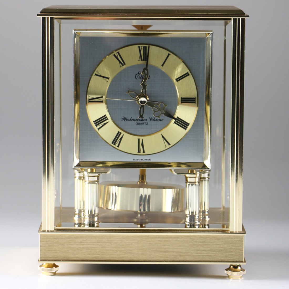Elgin Westminster Chime Quartz Carriage Clock with Instructions