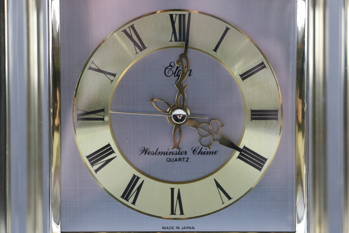 Elgin Westminster Chime Quartz Carriage Clock with Instructions