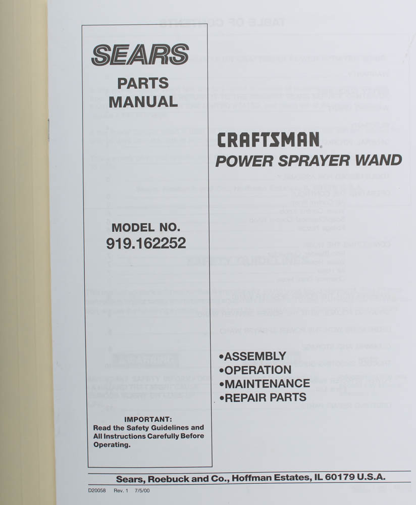 Craftsman 6 HP 30 Gal Air Compressor