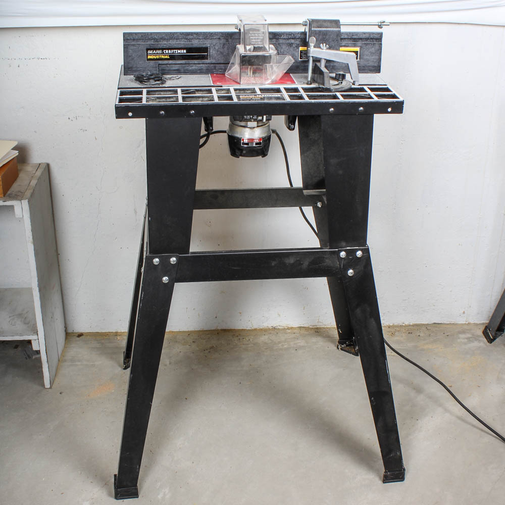 Sears Craftsman Router with Router Table and Stand EBTH