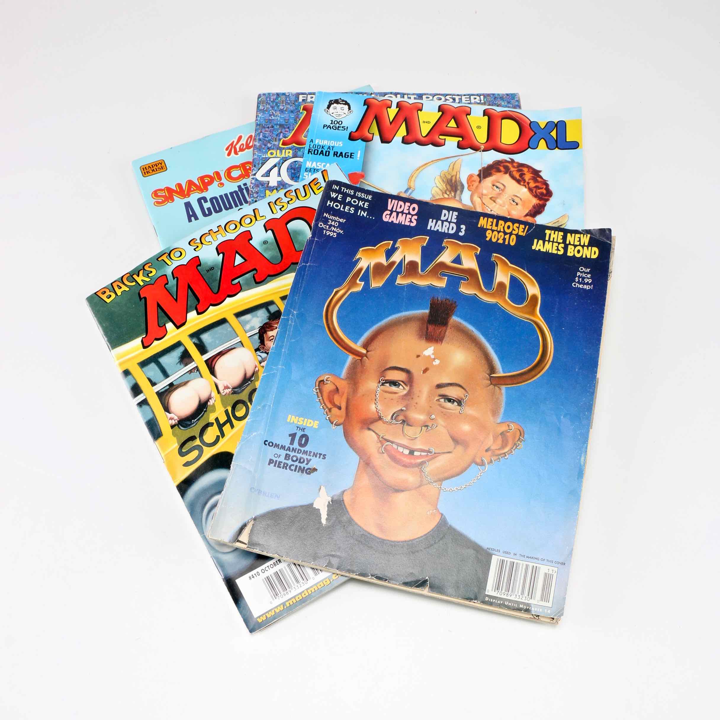 "Mad" Magazines and Vintage Kellogg's Coloring Book