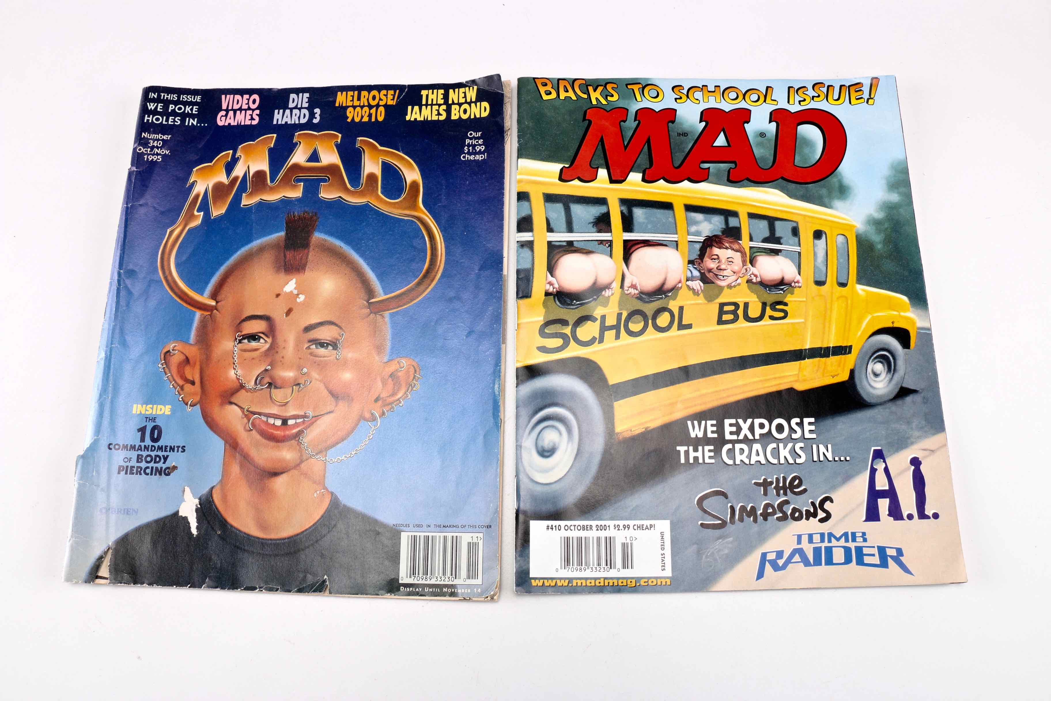 "Mad" Magazines and Vintage Kellogg's Coloring Book