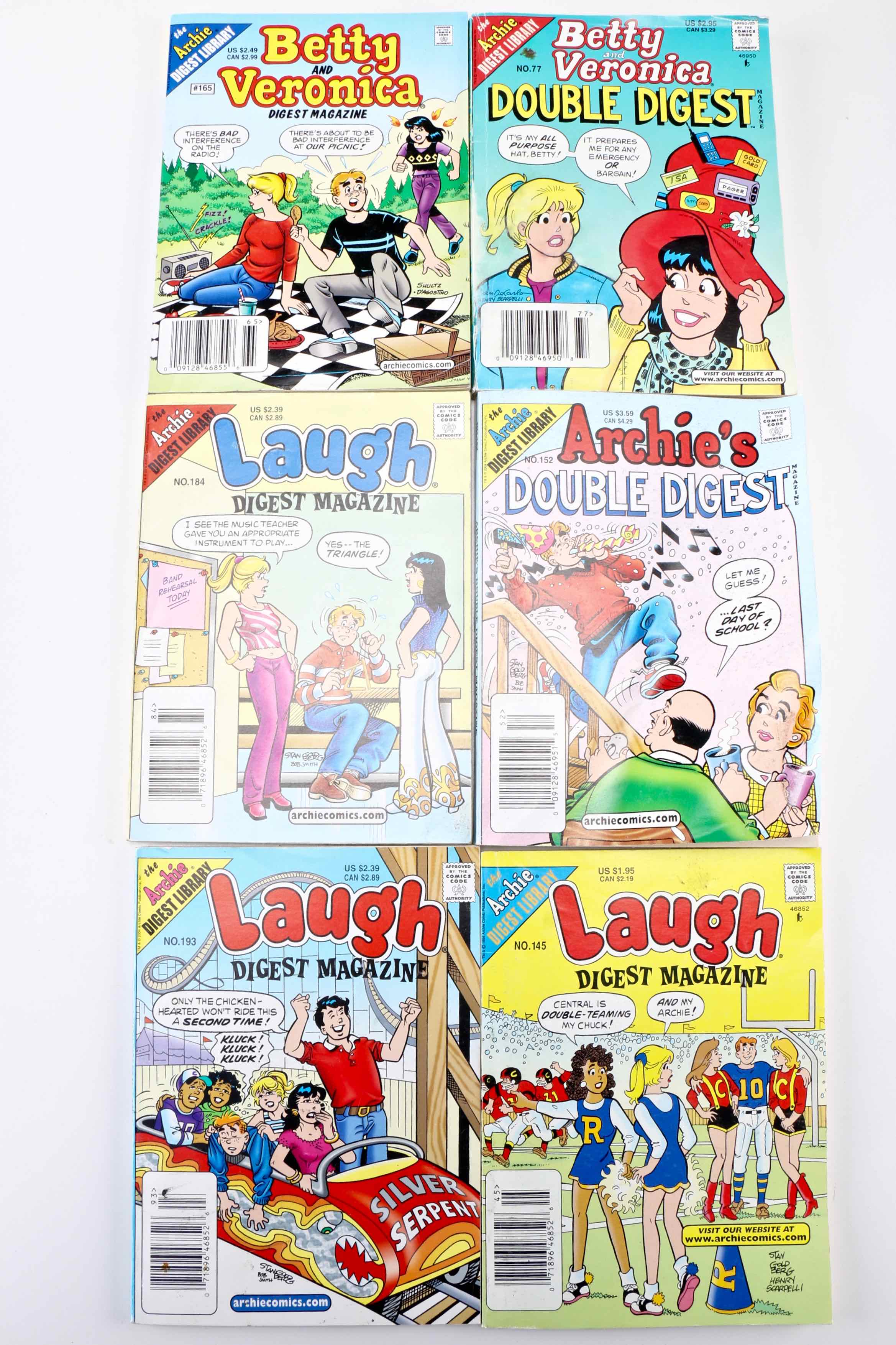 Collection of "Archie" Comics in "Digest Magazine"