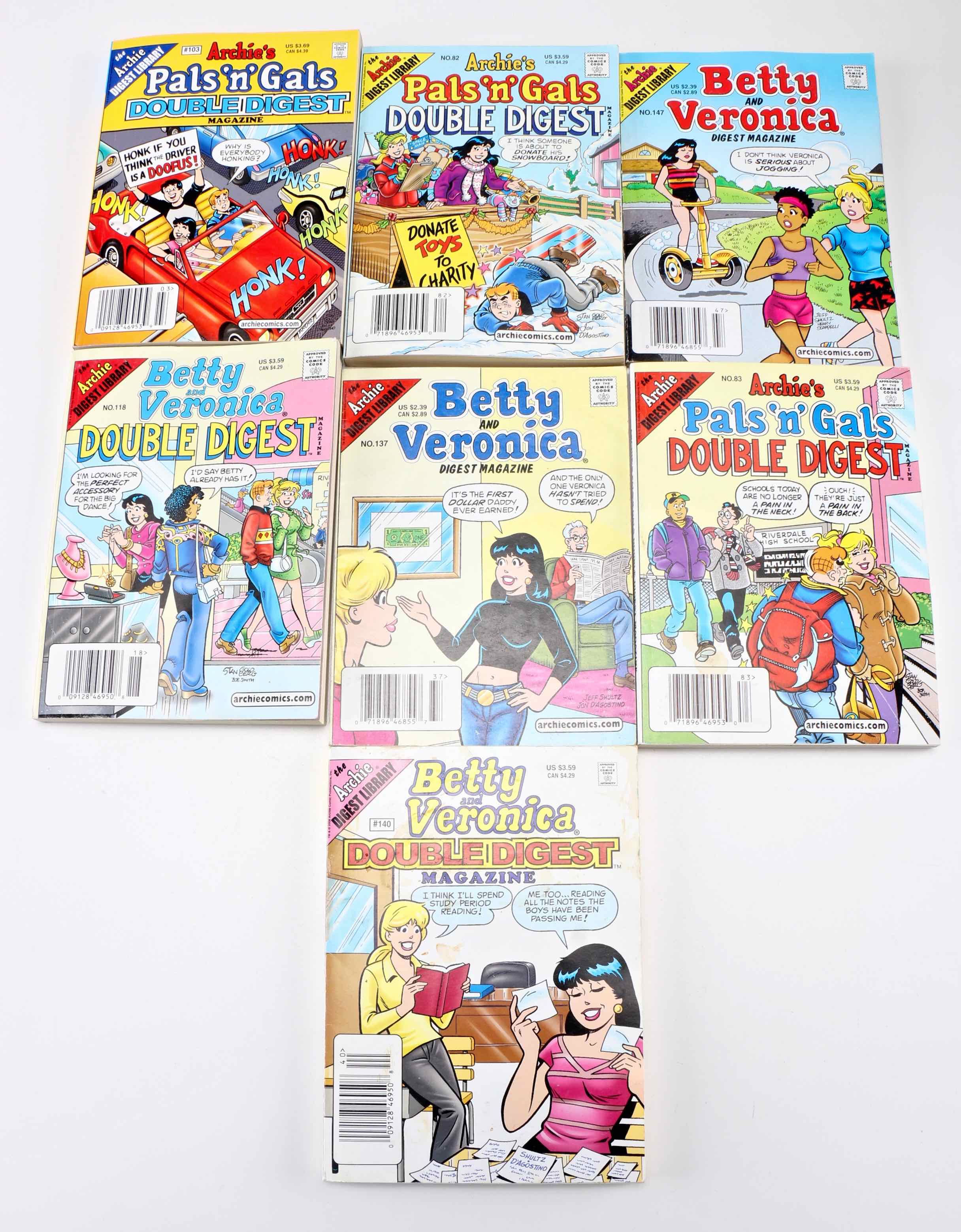 Collection of "Archie" Comics in "Digest Magazine"