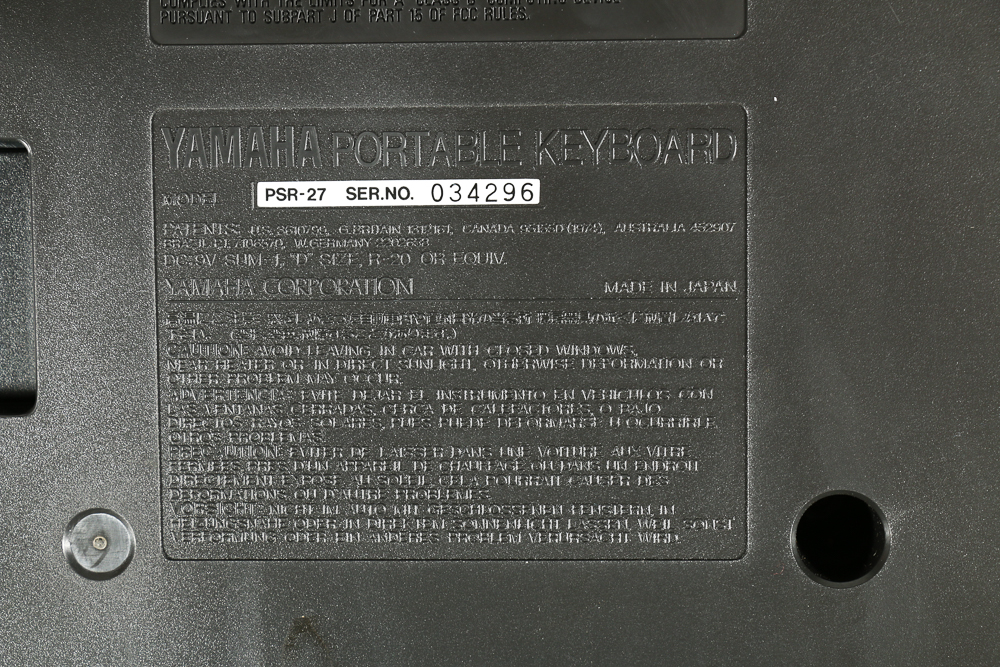 Yamaha PSR-27 Keyboard
