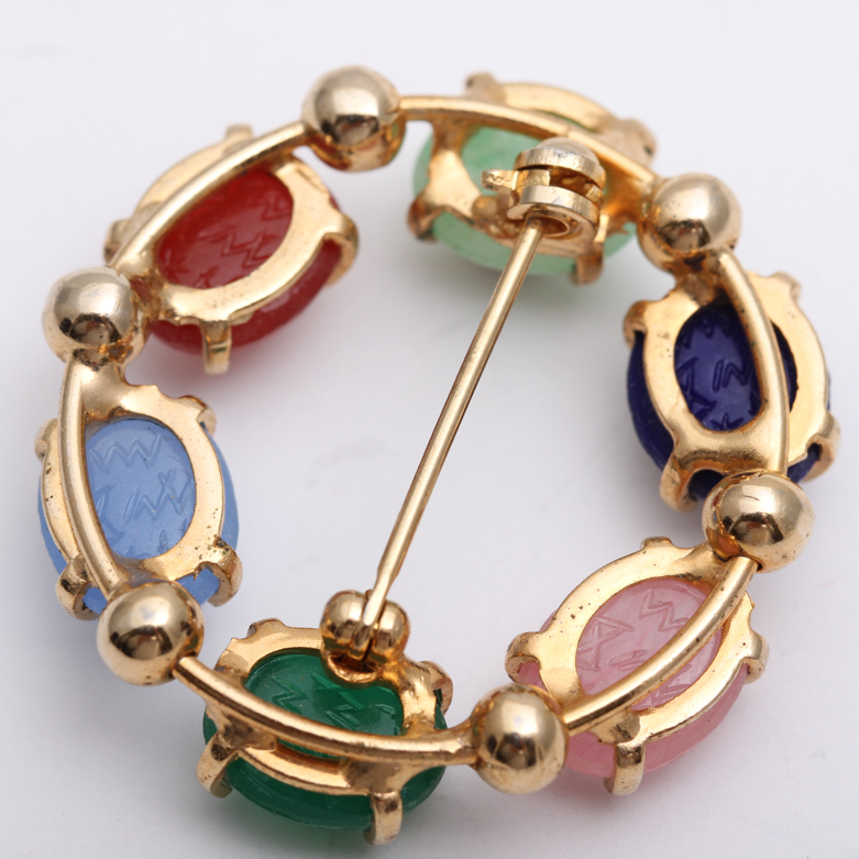 Scarab Style Bracelet and Brooch
