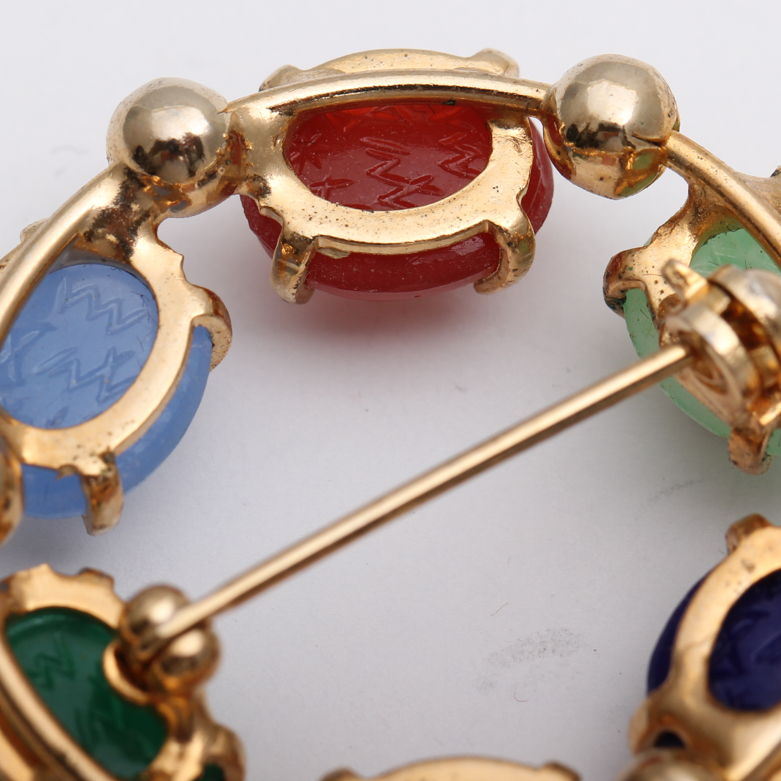 Scarab Style Bracelet and Brooch
