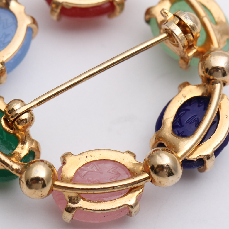 Scarab Style Bracelet and Brooch