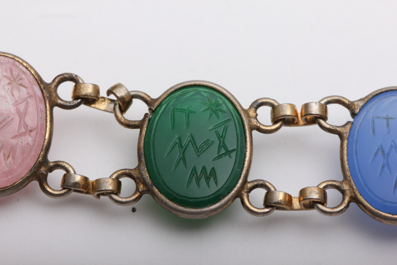 Scarab Style Bracelet and Brooch