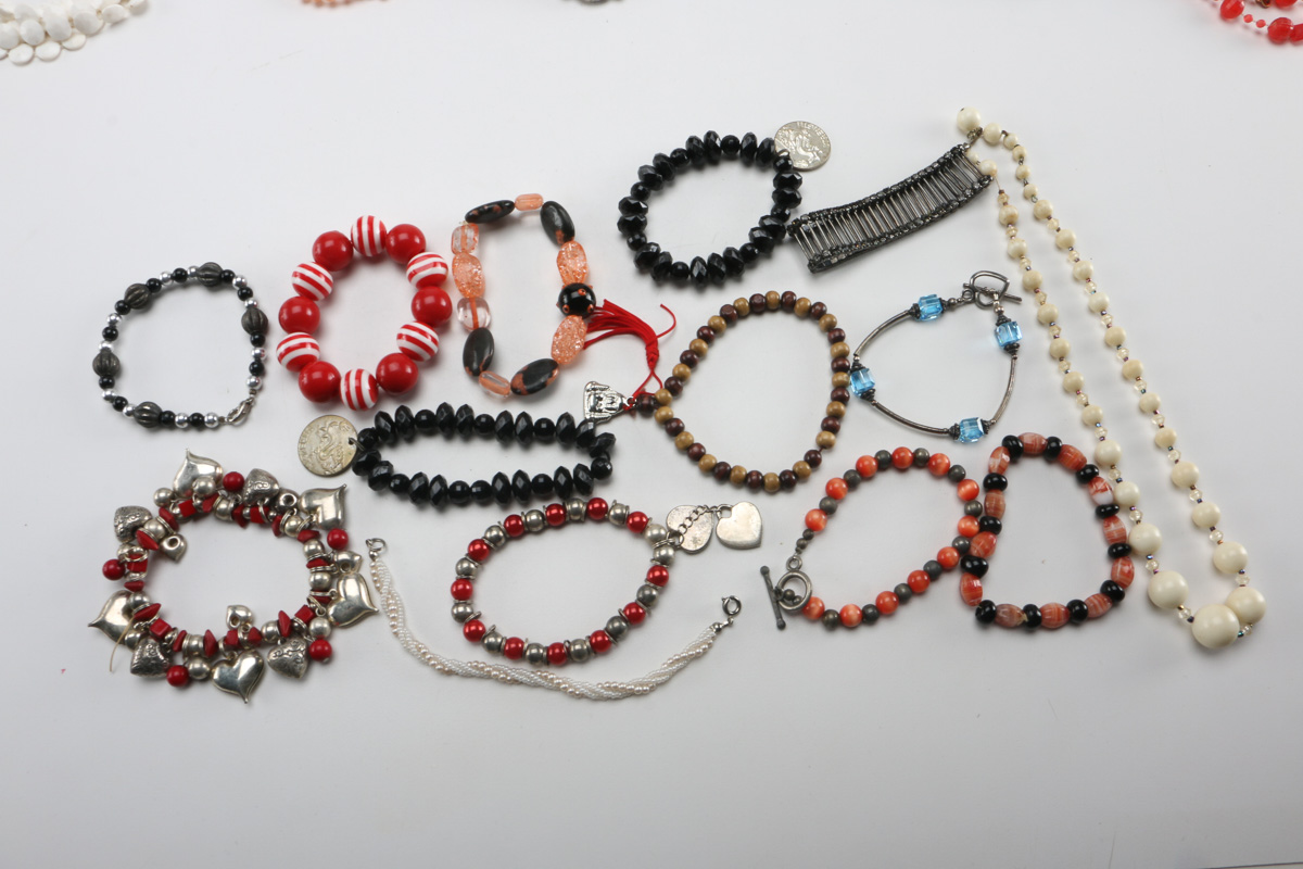 Costume Jewelry Beaded Necklaces and Bracelets