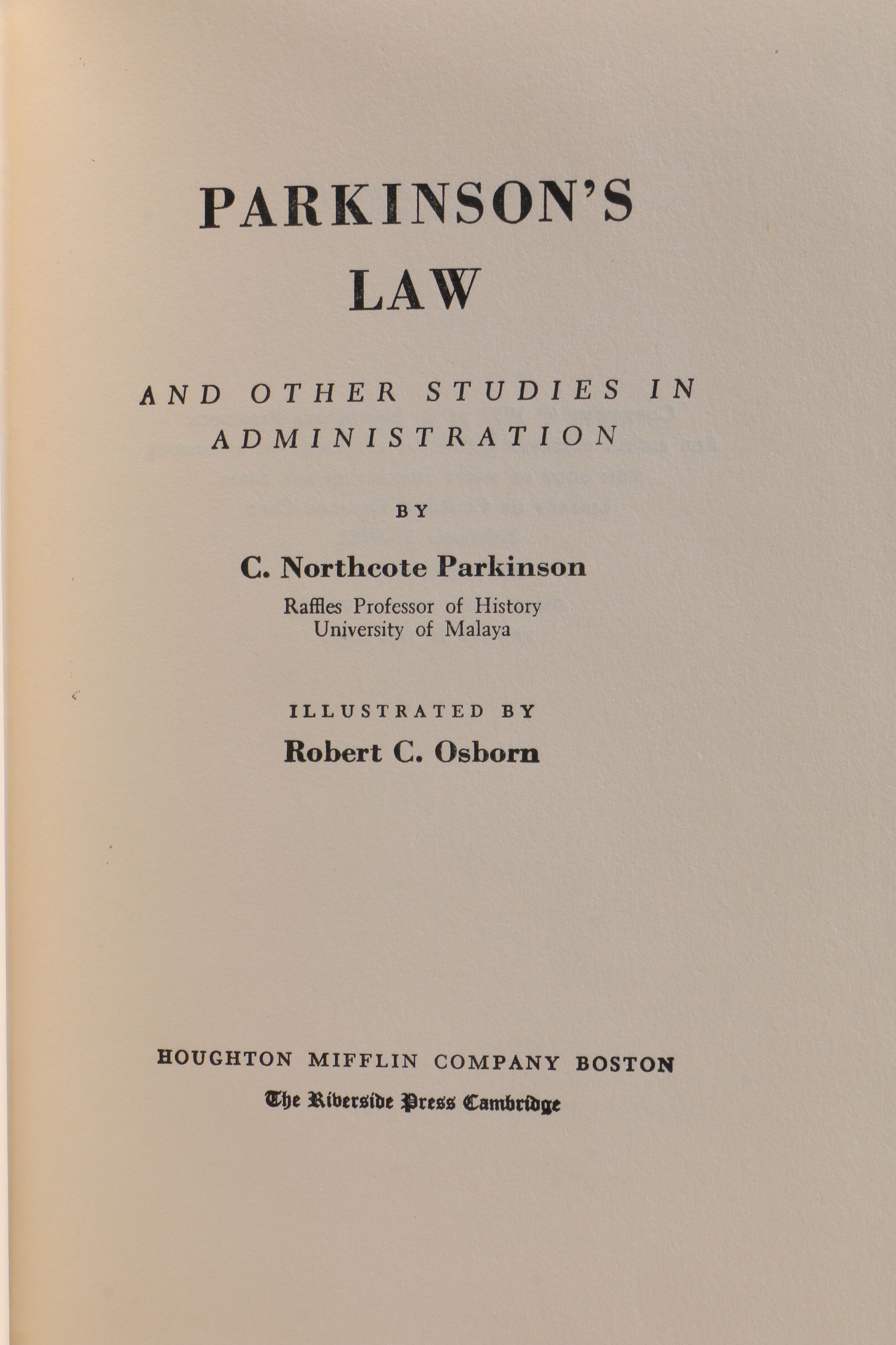 Set of Vintage "The Peter Principle" and "Parkinson's Law" Titles