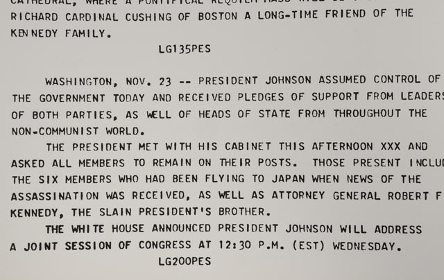 Andy Warhol Original Serigraph and Teletype from "Flash - November 22, 1963" Portfolio