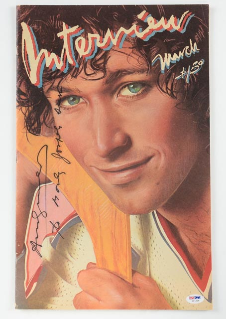 Original March 1980 "Interview" Magazine Signed by Andy Warhol