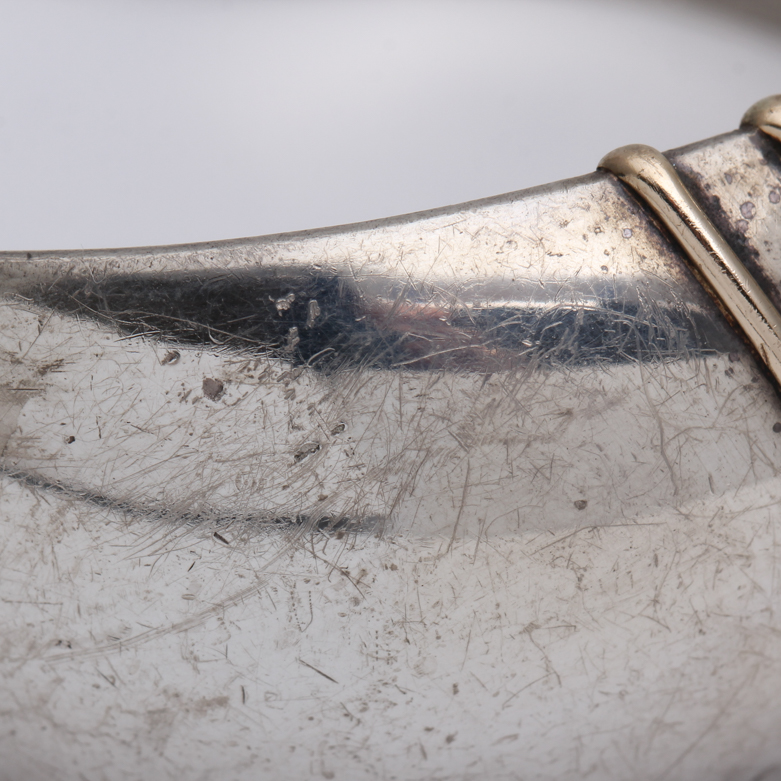 Sterling Silver Mother of Pearl Bangle Bracelet