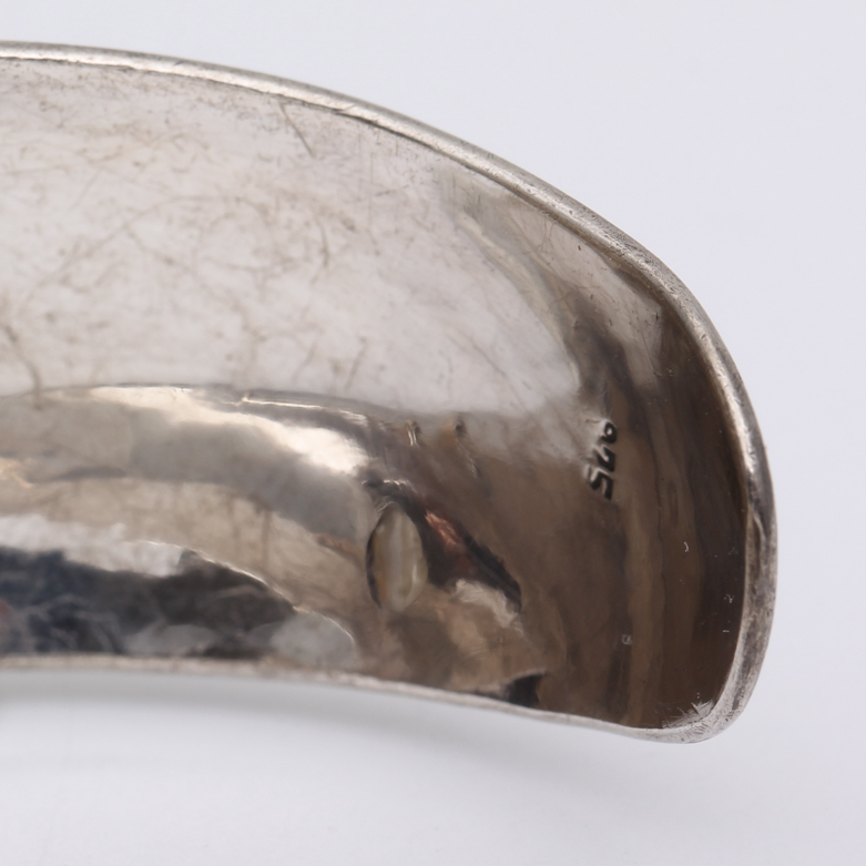 Sterling Silver Mother of Pearl Bangle Bracelet