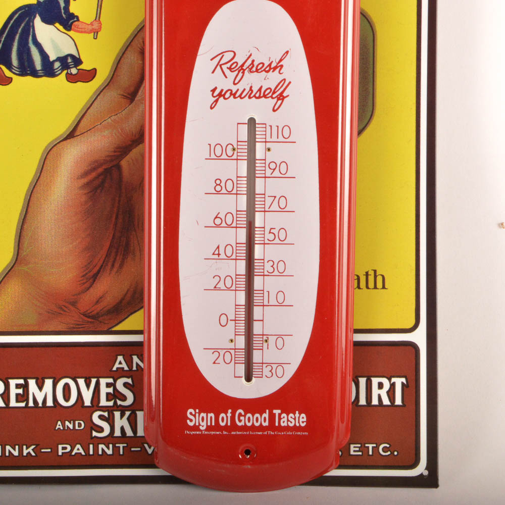 Collection of Reproduction Tin Advertising Signs