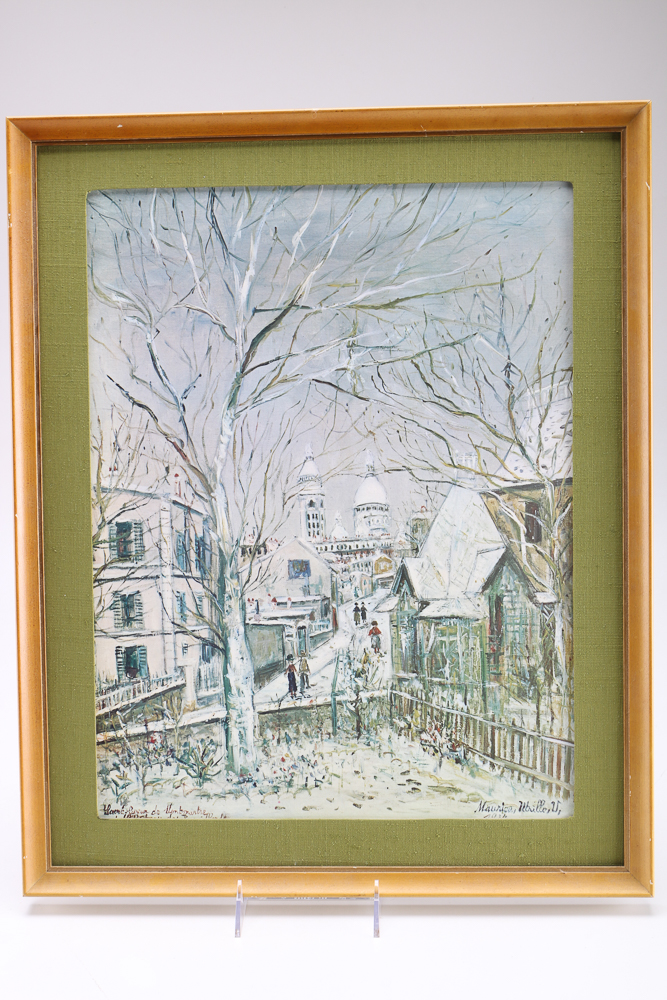 Maurice Utrillo Offset Lithograph "Sacré-Cœur de Montmartre"