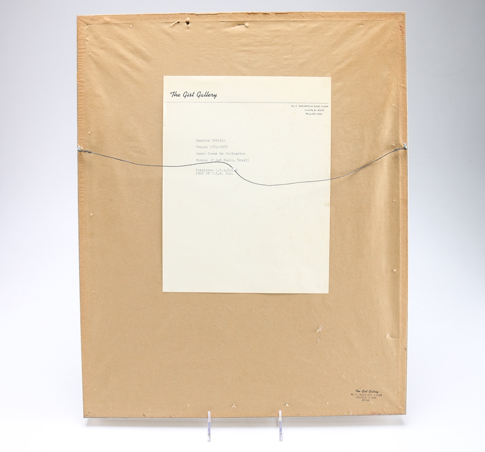 Maurice Utrillo Offset Lithograph "Sacré-Cœur de Montmartre"