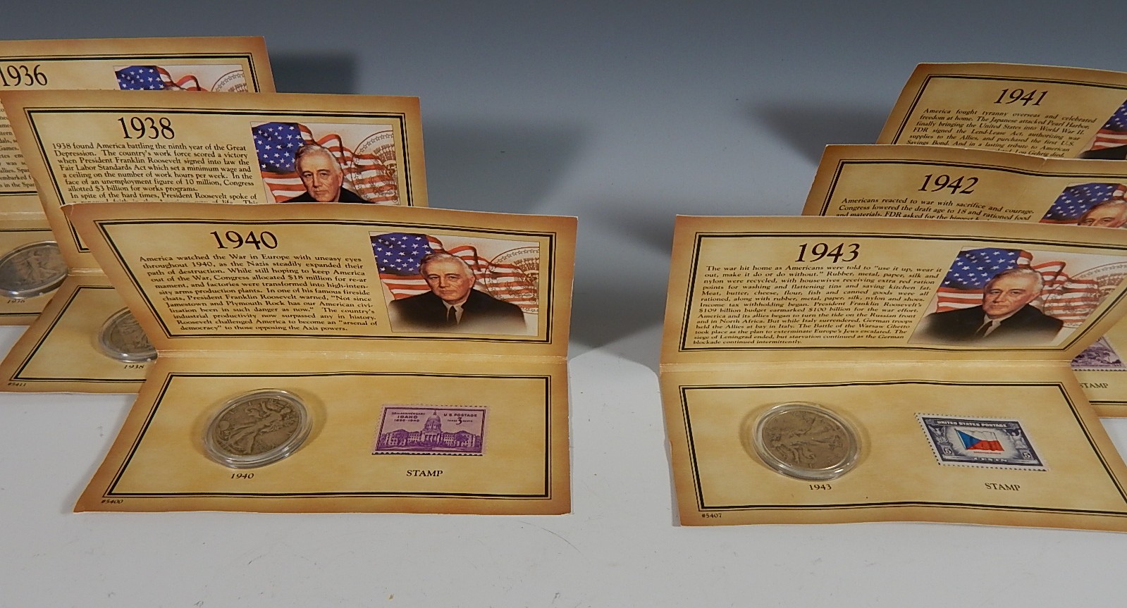 Historic Walking Liberty and Commemorative Stamp Collection