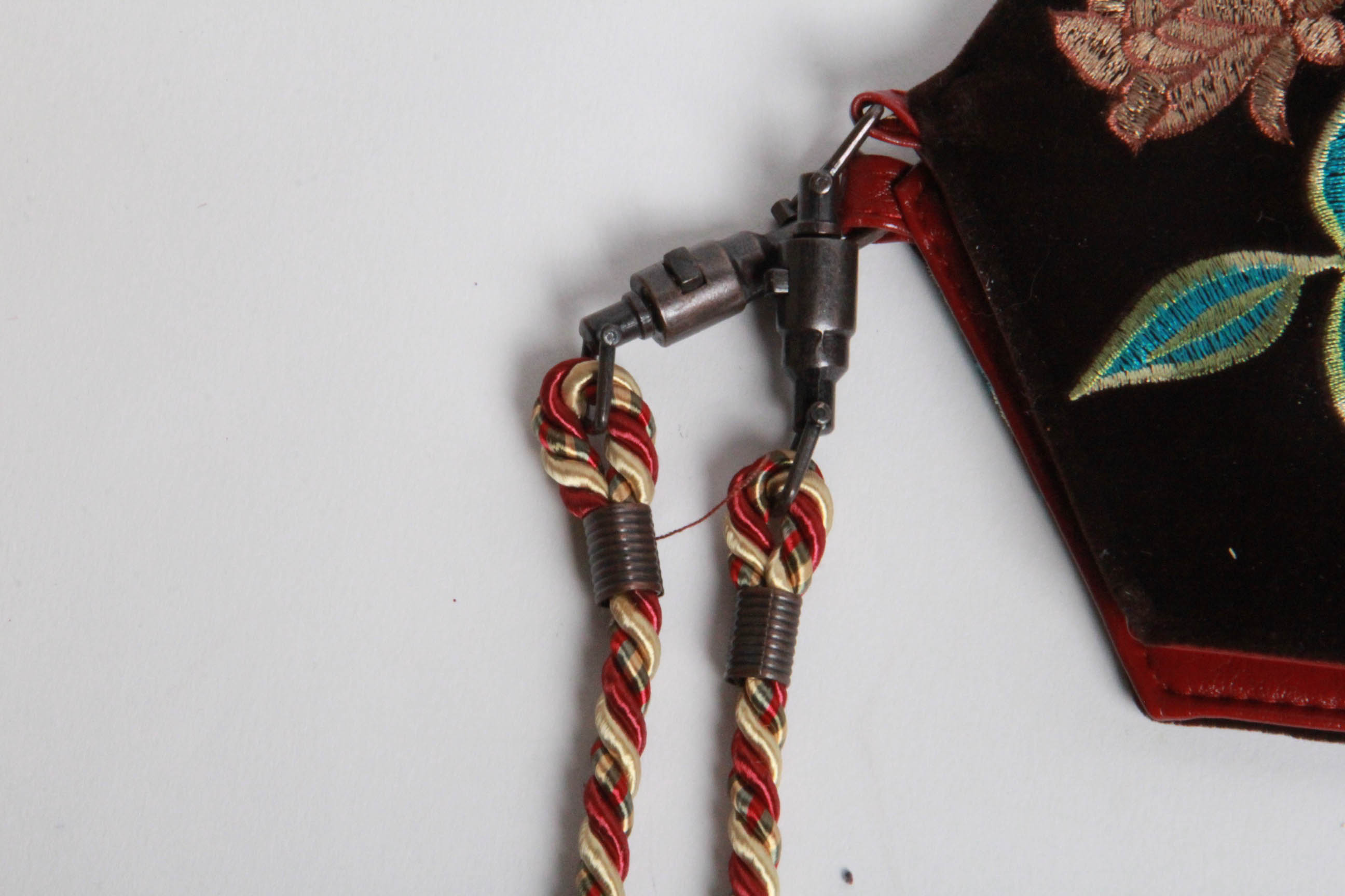 Tasseled Sash and a Vintage Clutch