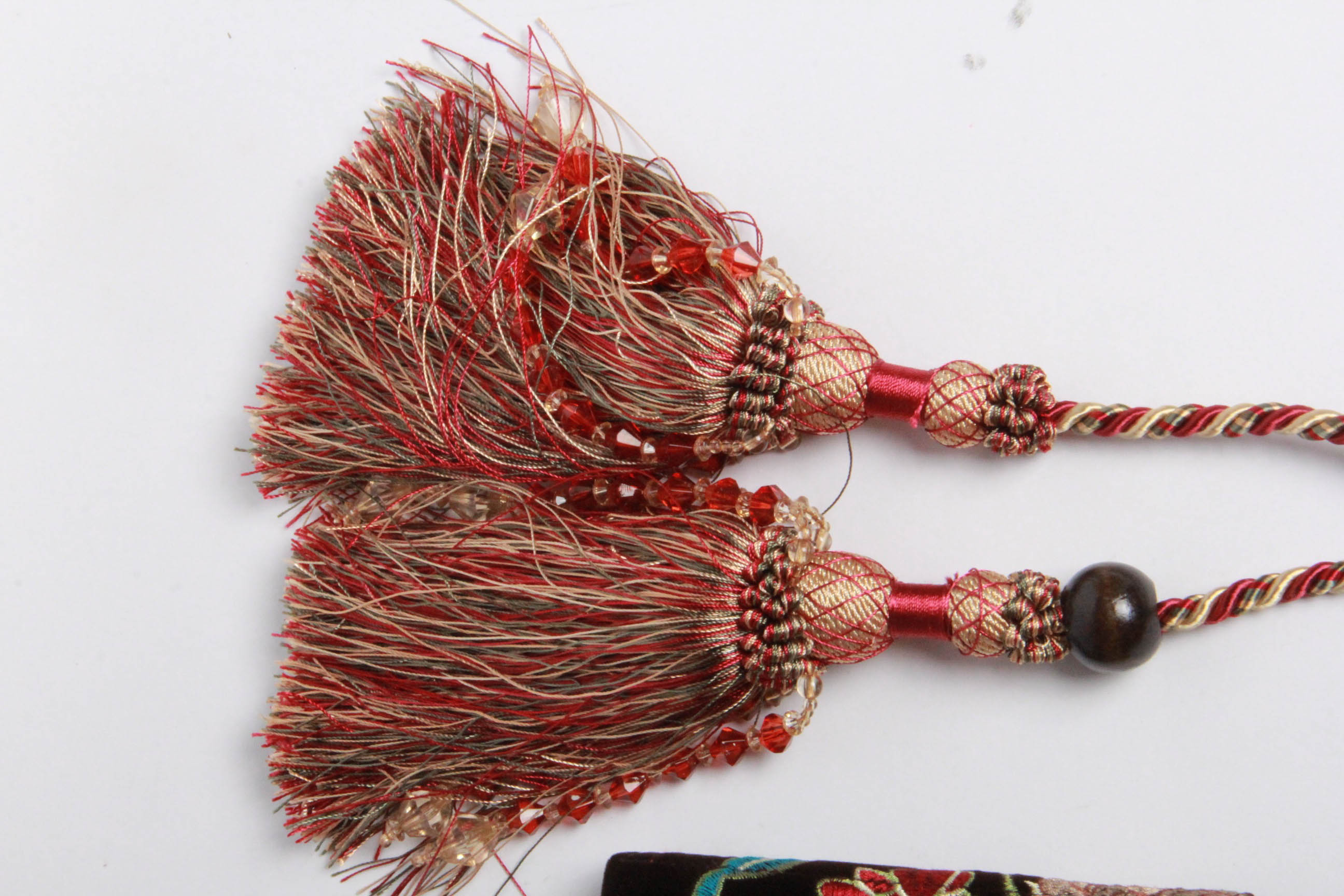 Tasseled Sash and a Vintage Clutch