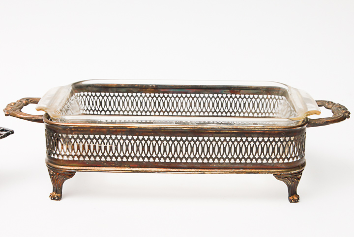 Vintage Silver Plated and Glass Serving Dishes