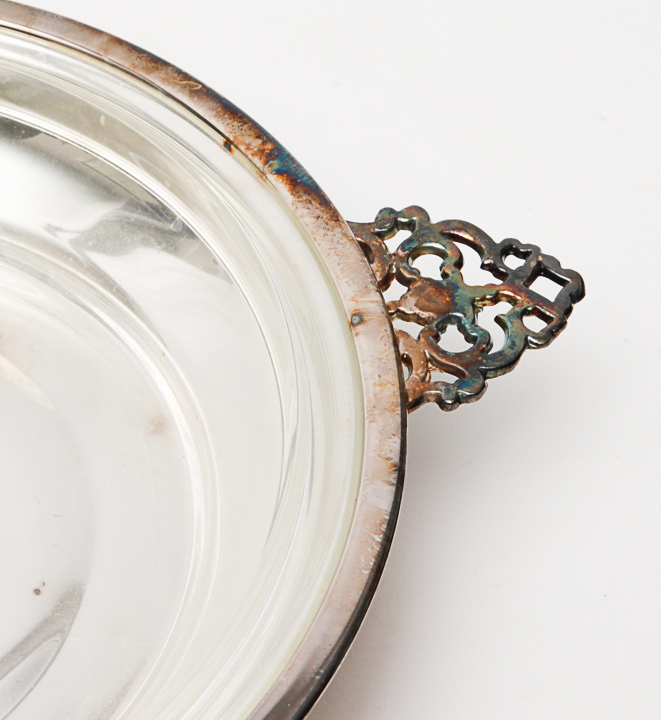 Vintage Silver Plated and Glass Serving Dishes