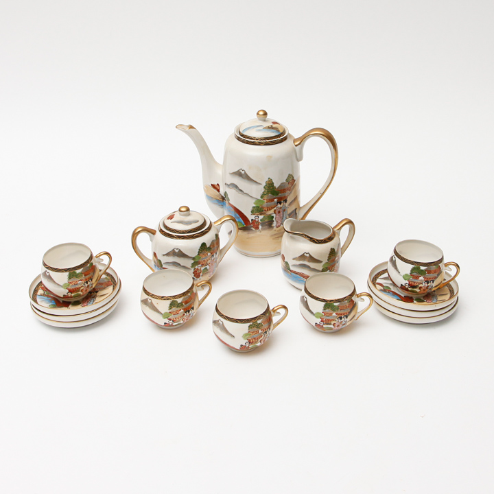Hayasi Kutani Fine China Tea Set