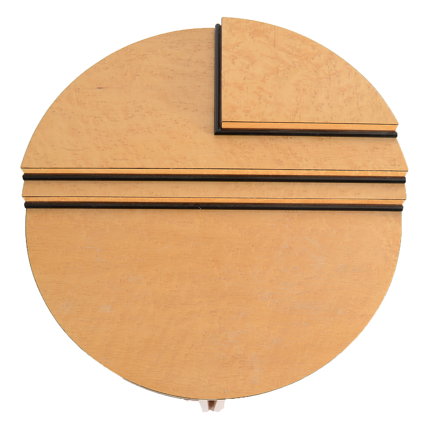 Signed Bird's-Eye Maple End Table By Designer Dick Wickman