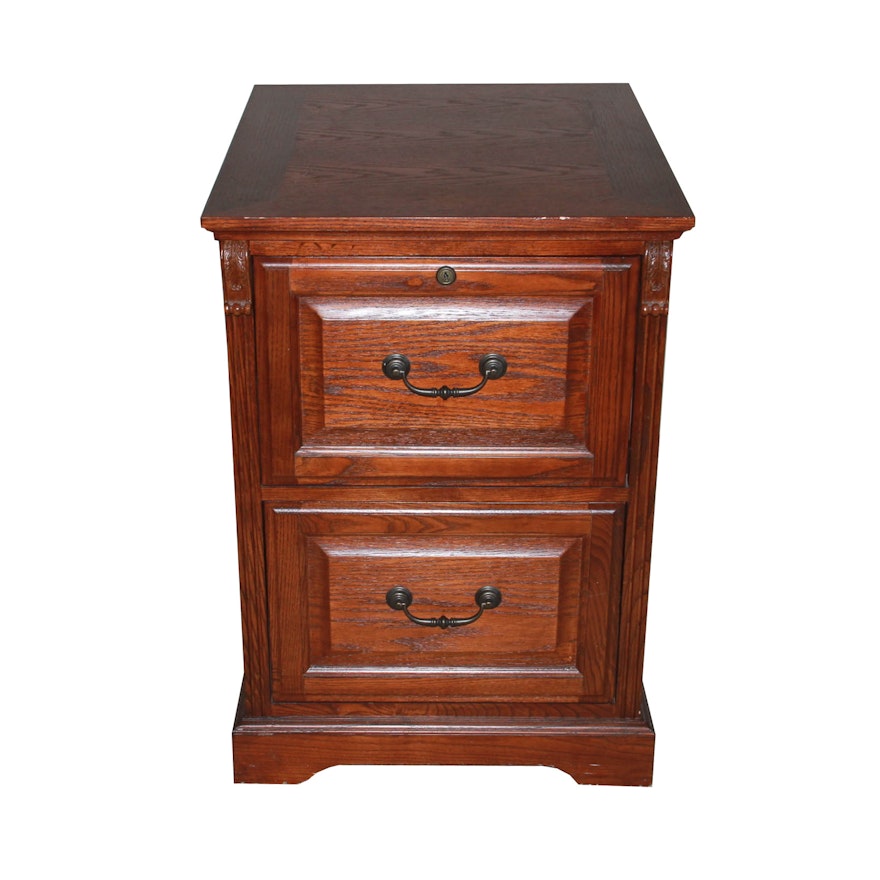 Whalen Two Drawer Mahogany File Cabinet