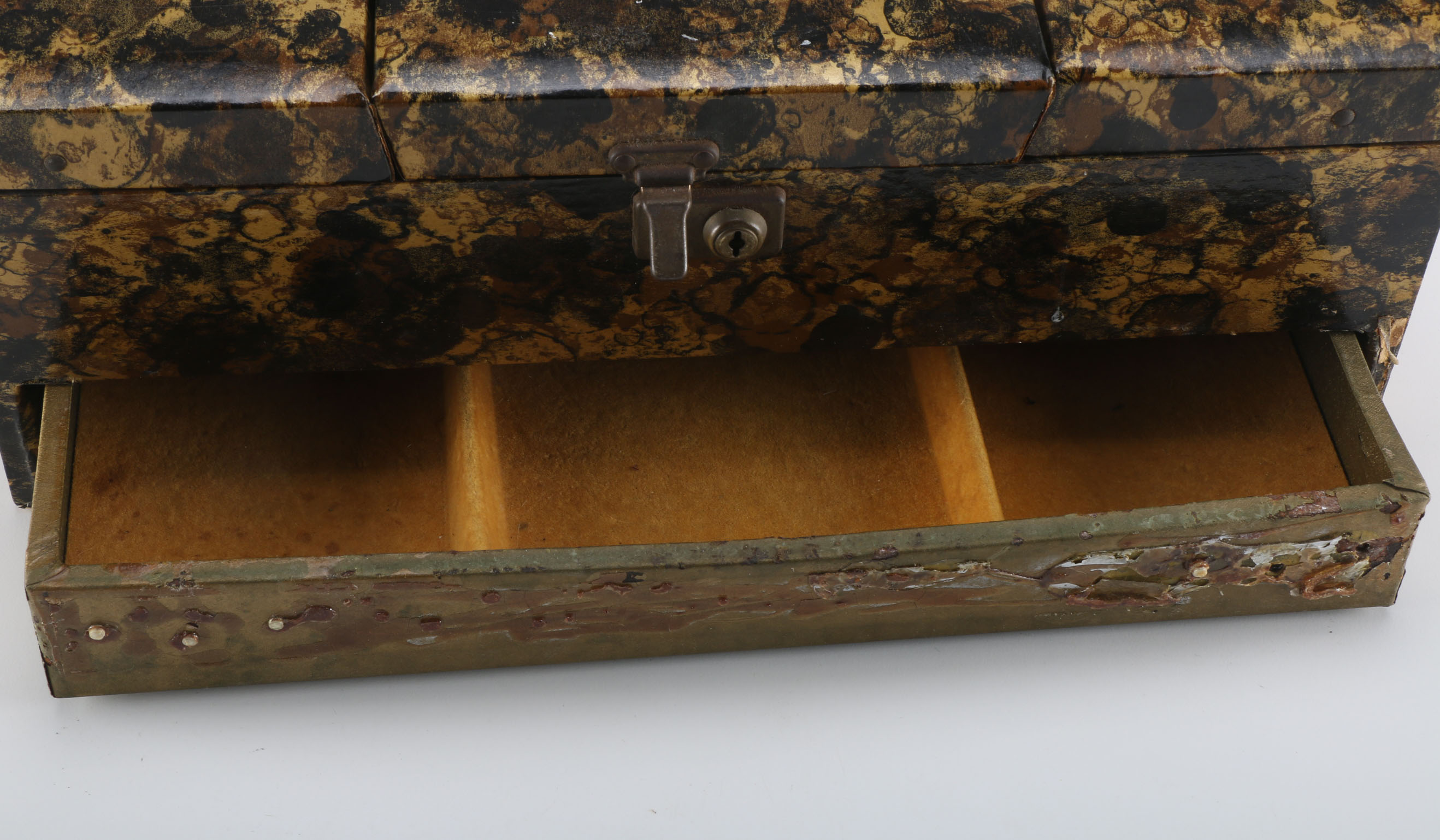 Jewelry Box with Assortment of Costume Jewelry