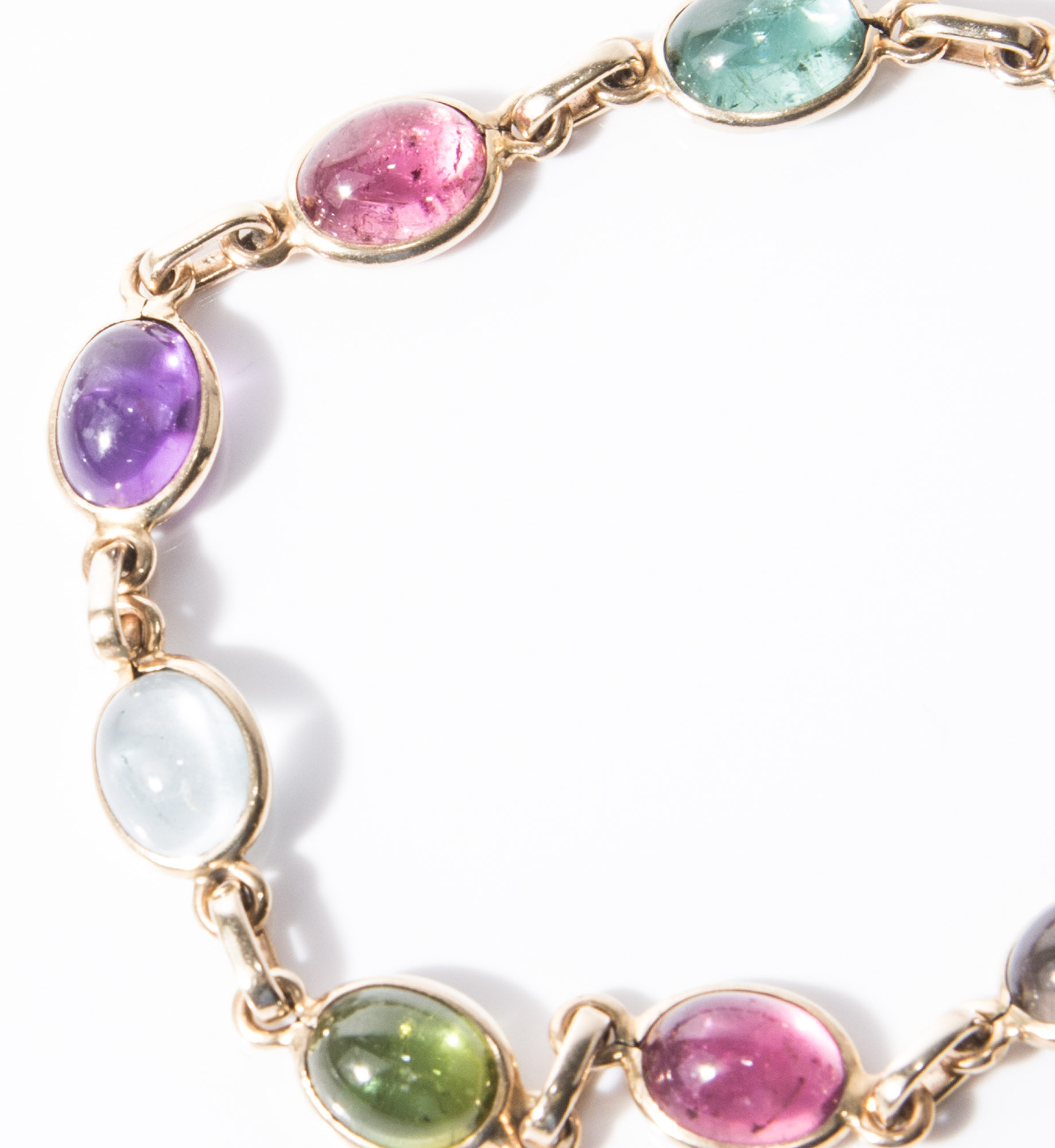 Multi-Gemstone Cabochon Bracelet