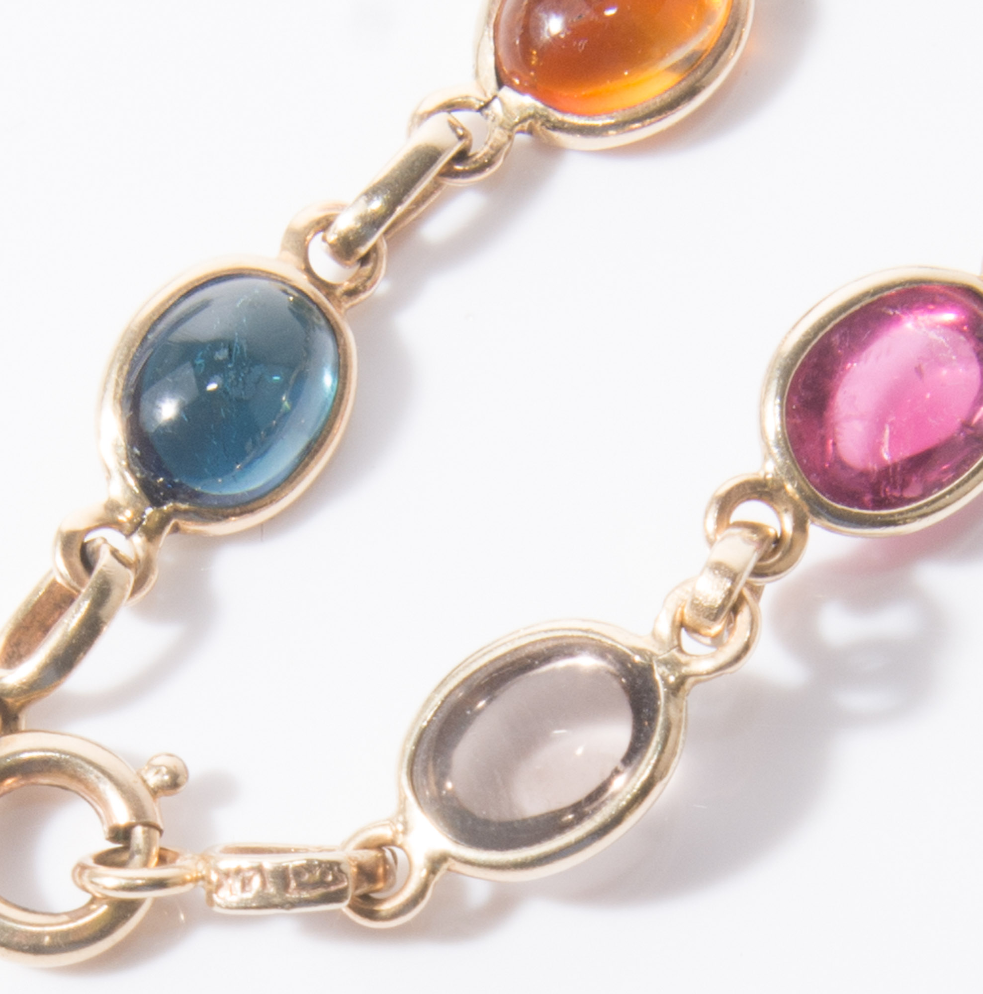 Multi-Gemstone Cabochon Bracelet
