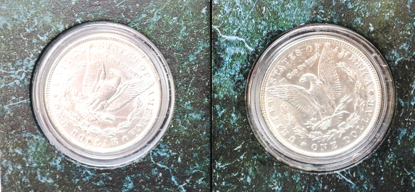 Collection of Sixteen Uncirculated Morgan Silver Dollars