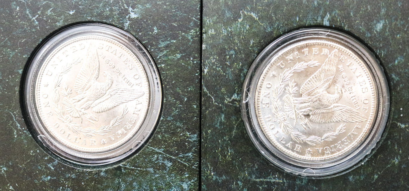 Collection of Sixteen Uncirculated Morgan Silver Dollars