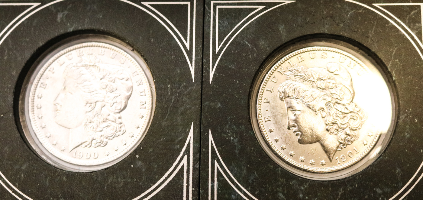 Collection of Sixteen Uncirculated Morgan Silver Dollars