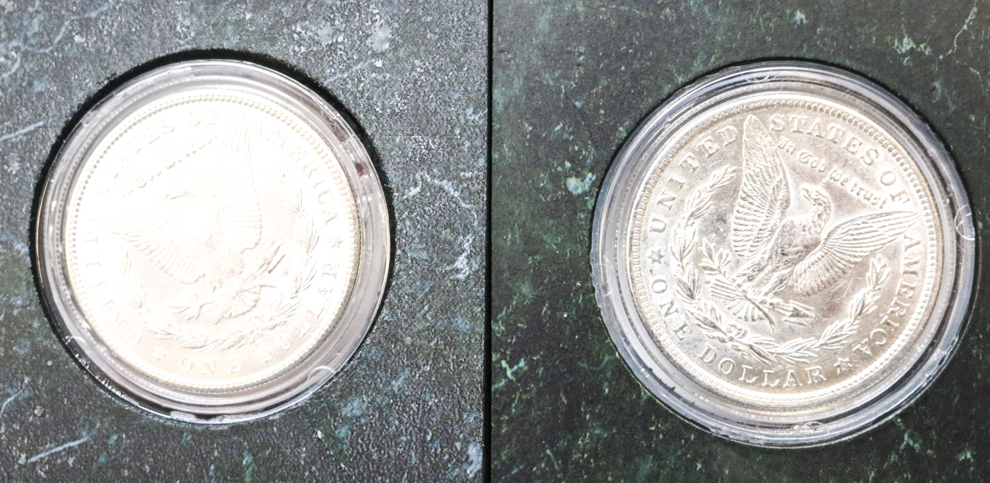 Collection of Sixteen Uncirculated Morgan Silver Dollars