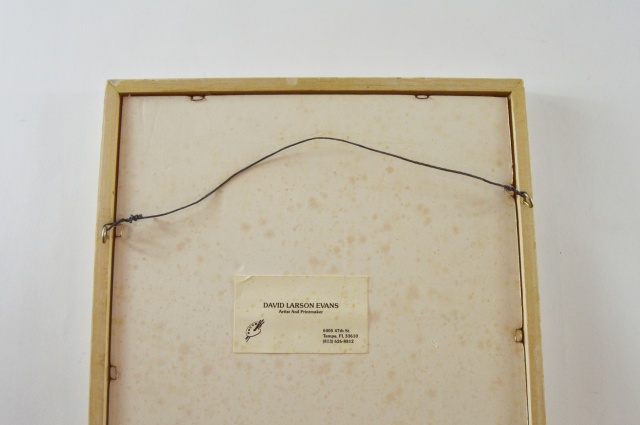 Signed David Larson Evans Artist's Proof "Winter Moon"