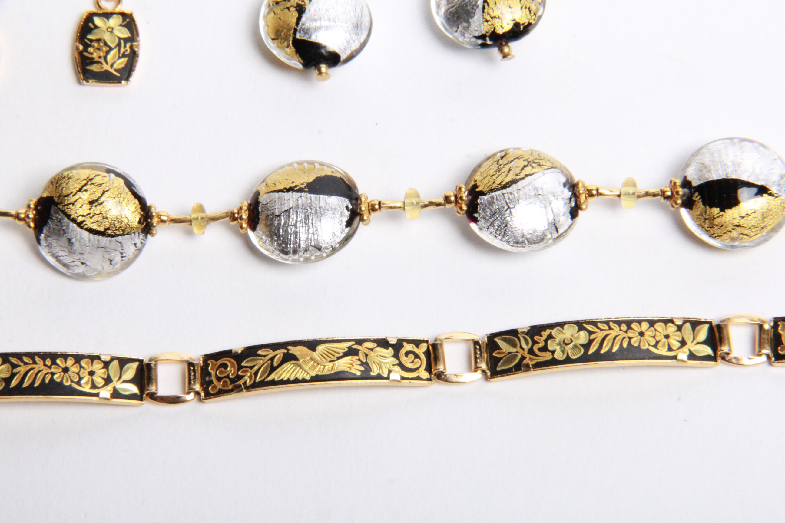 Silver Tone and Gold Tone Bracelets and Earrings