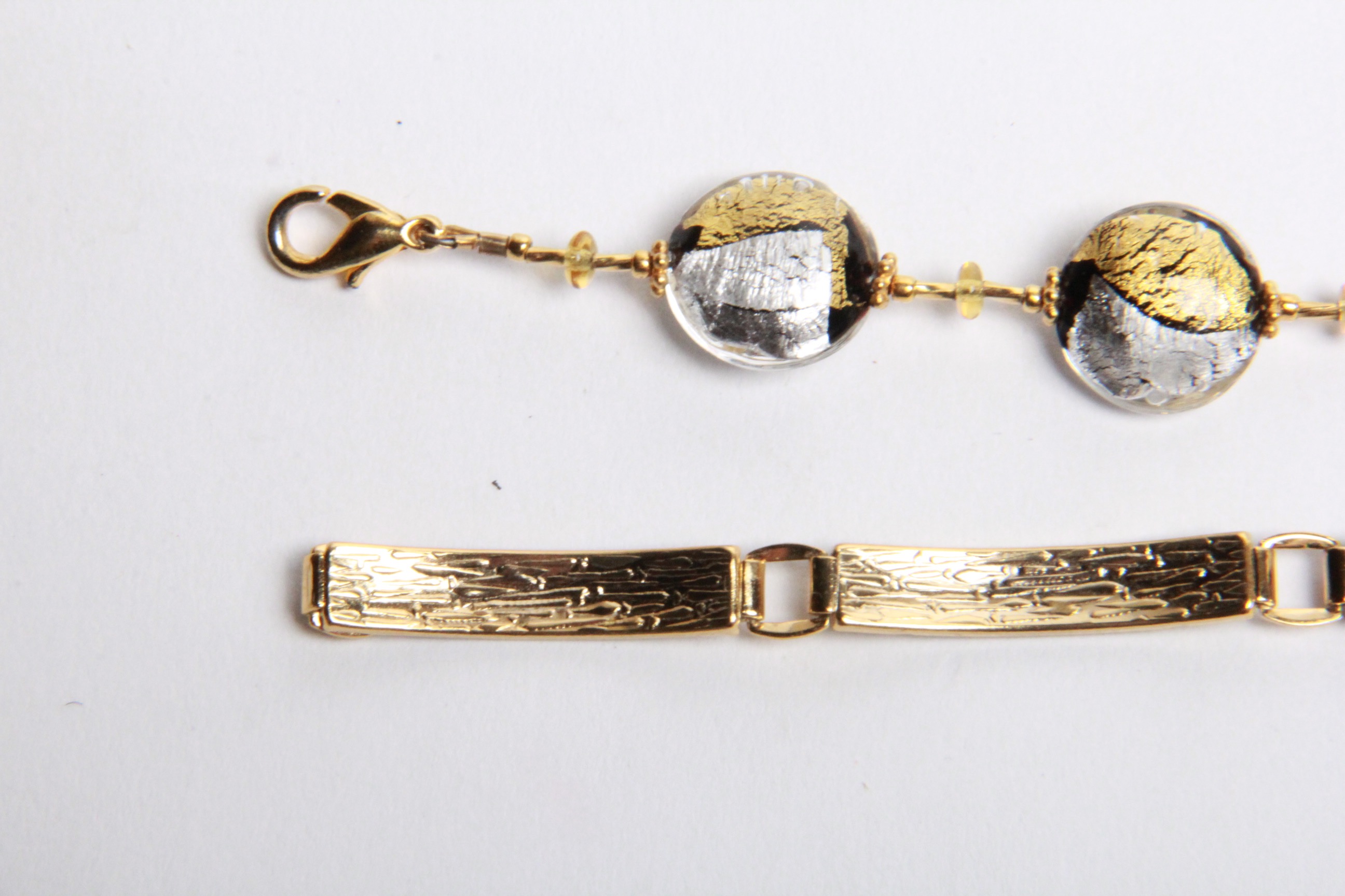 Silver Tone and Gold Tone Bracelets and Earrings