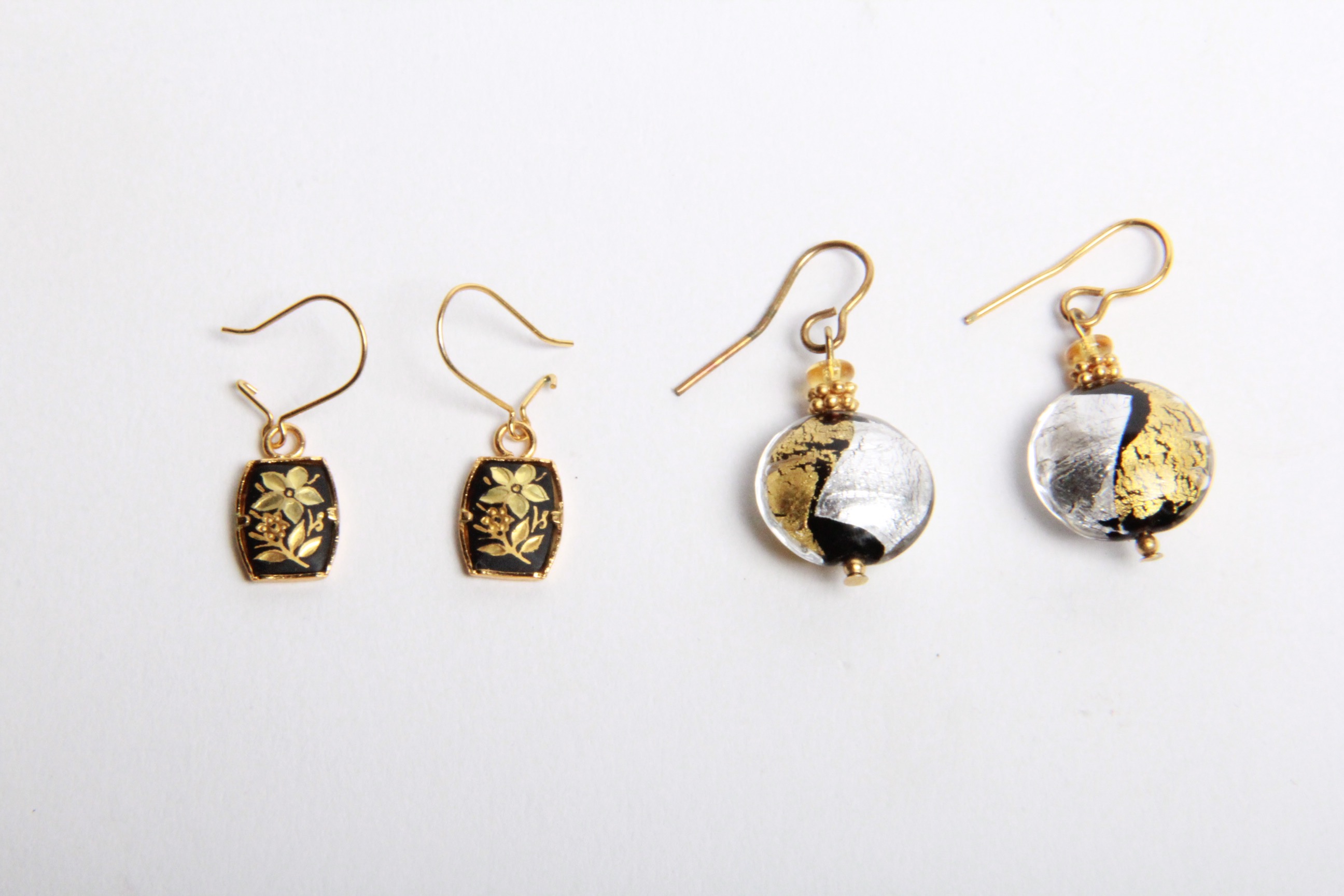 Silver Tone and Gold Tone Bracelets and Earrings